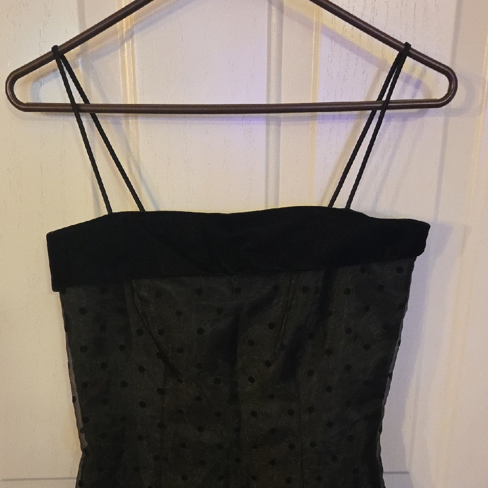 Jump  Apparel Company Black Polka Dot Dress Size 3/4